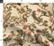 Vintage Birds Watercolor Chinoiserie Antiqued Of Prey Sepia Green Tan Botanical Custom Printed Fabric by Spoonflower Various Fabrics by the Yard or Fat Quarter